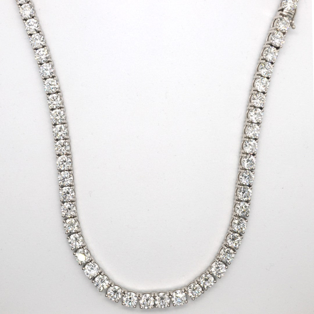 Tennis Chain Necklace 6.5mm Width 14K DIAMOND Lab Grown
