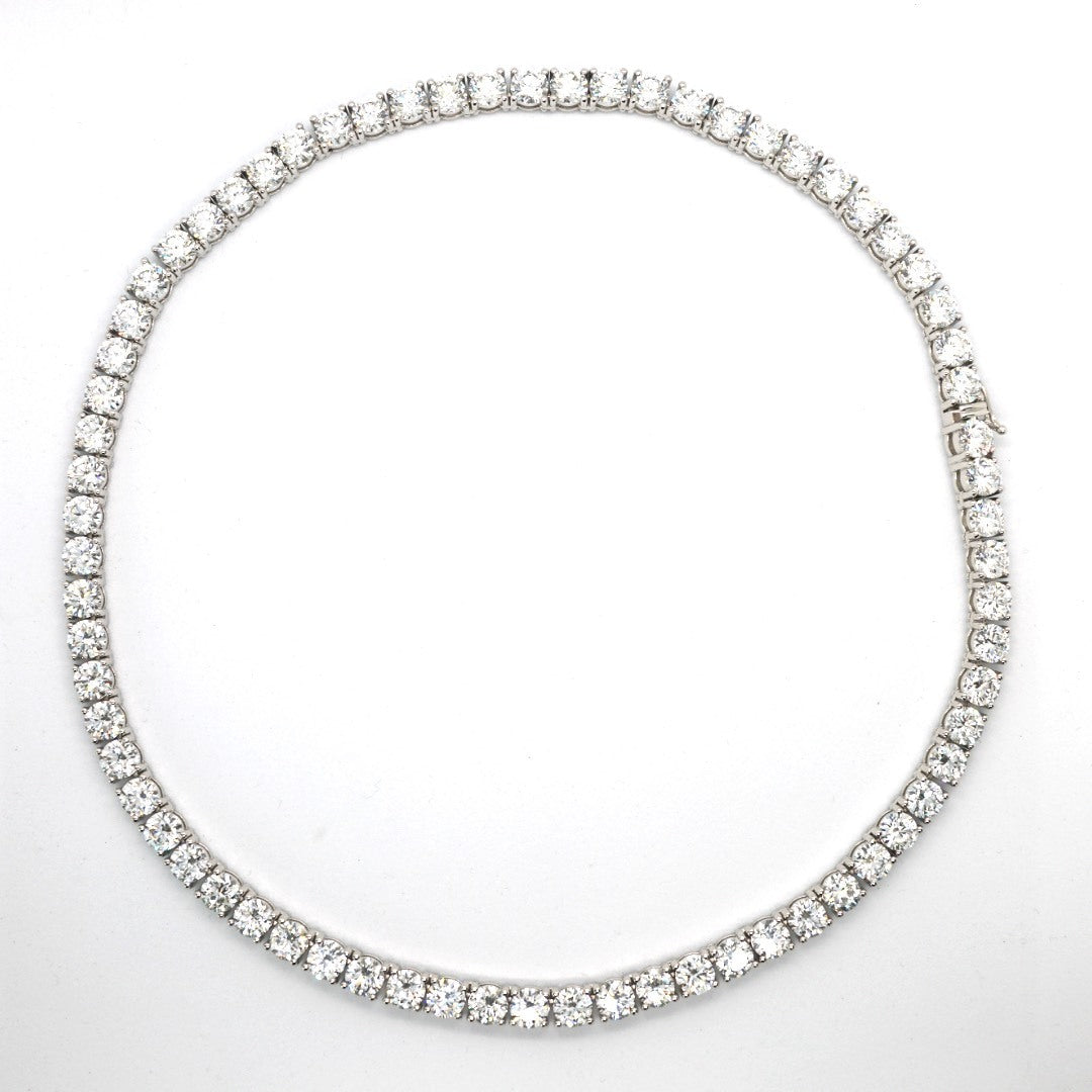 Tennis Chain Necklace 6.5mm Width 14K DIAMOND Lab Grown