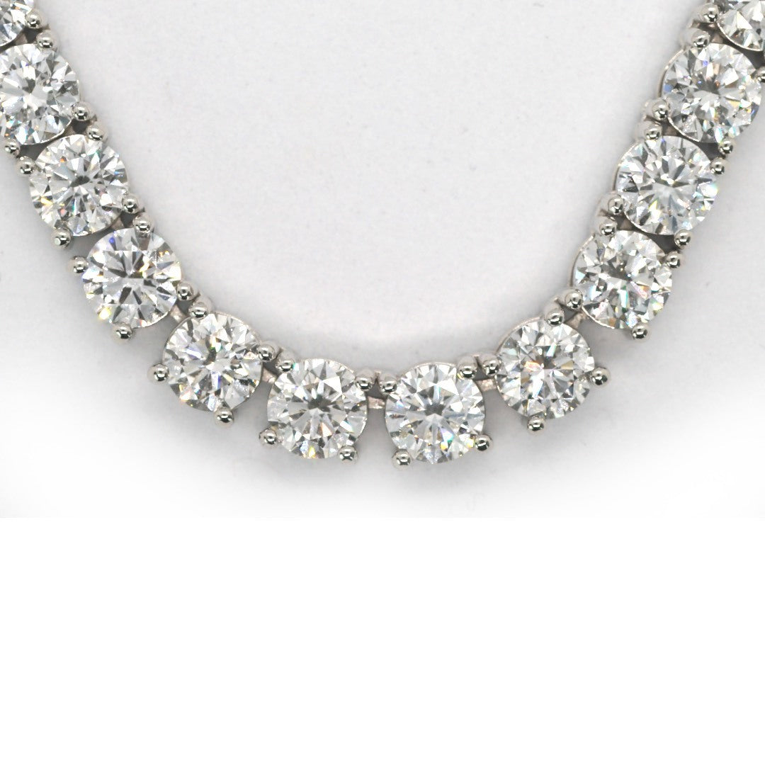 Tennis Chain Necklace 6.5mm Width 14K DIAMOND Lab Grown