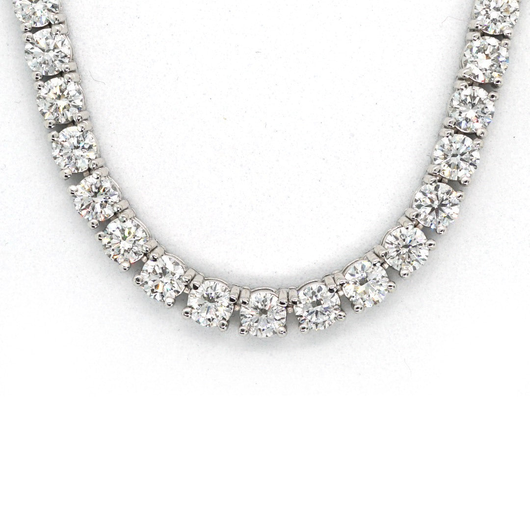 Tennis Chain Necklace 3.9mm Width 14K DIAMOND Lab Grown