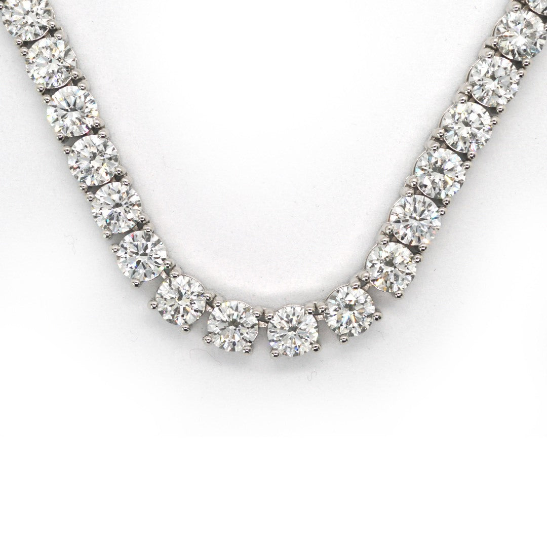Tennis Chain Necklace 6.5mm Width 14K DIAMOND Lab Grown