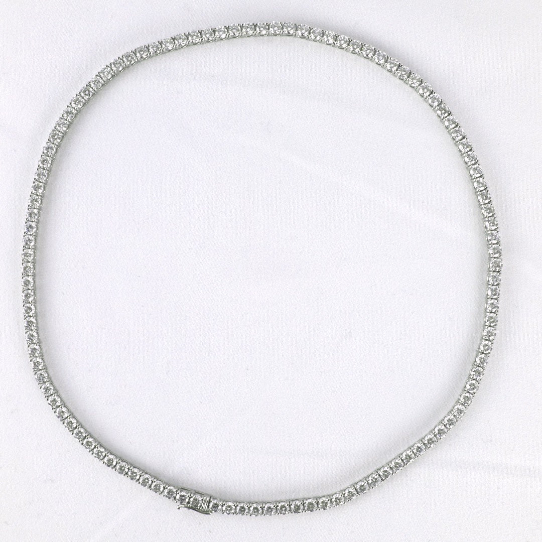 Tennis Chain Necklace 3.9mm Width 14K DIAMOND Lab Grown