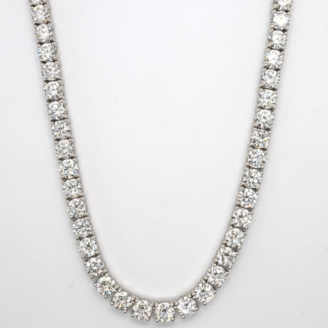 Tennis Chain Necklace 6.5mm Width 14K DIAMOND Lab Grown
