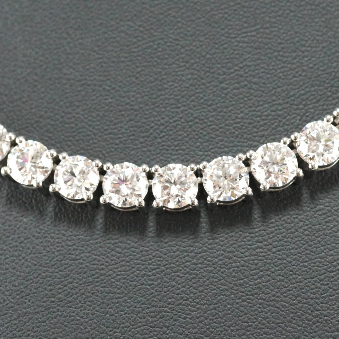 Tennis Chain Necklace 6.5mm Width 14K DIAMOND Lab Grown