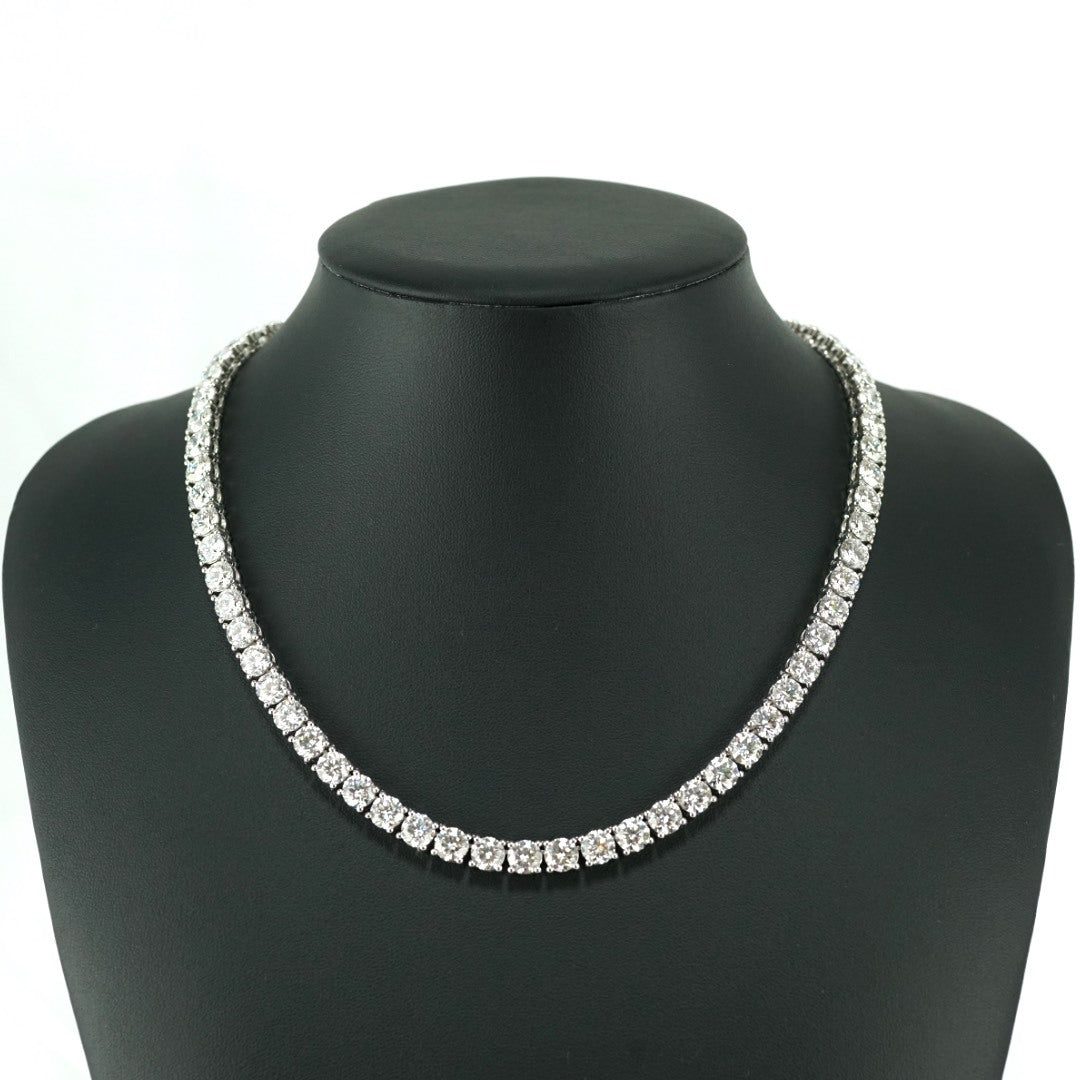 Tennis Chain Necklace 6.5mm Width 14K DIAMOND Lab Grown