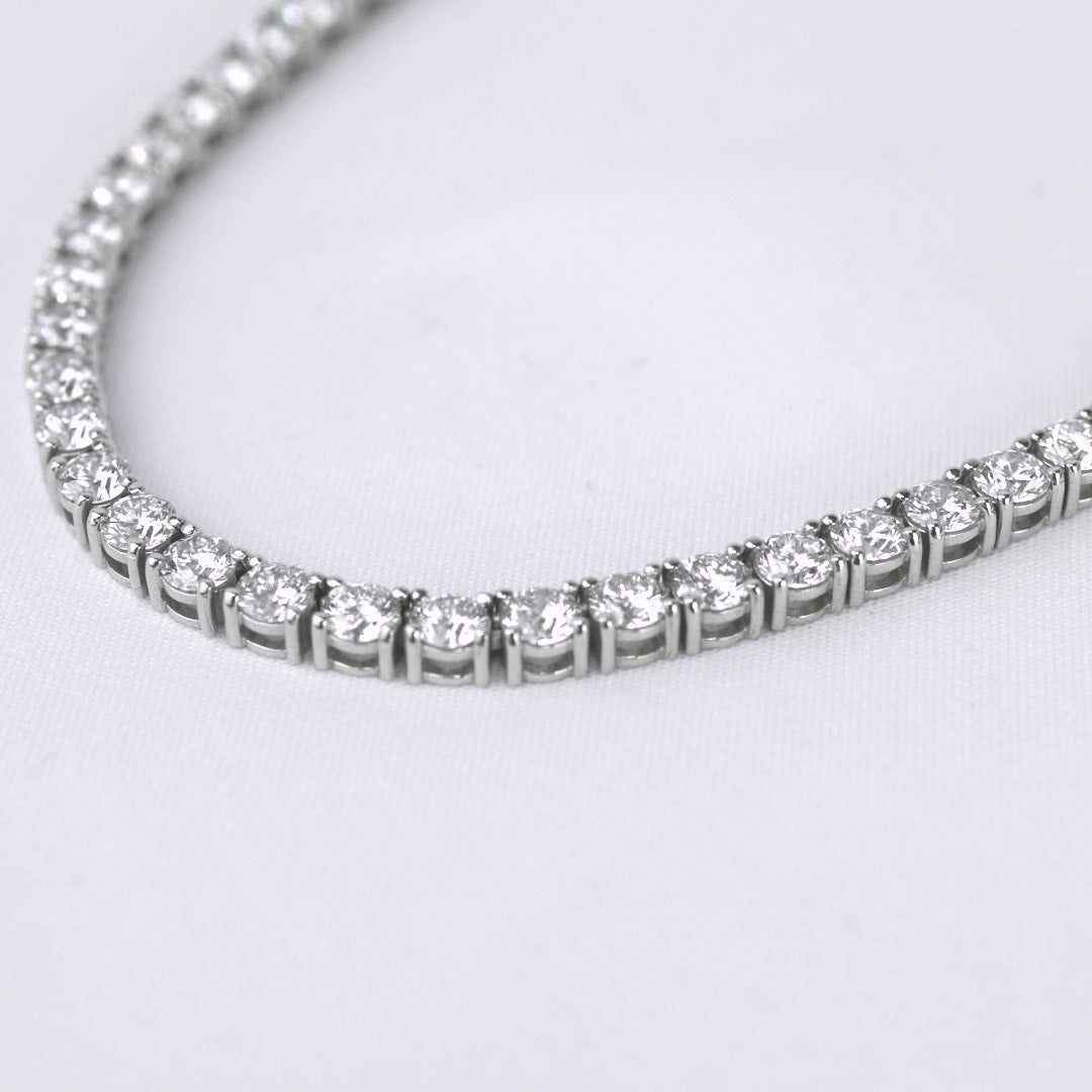 Tennis Chain Necklace 3.9mm Width 14K DIAMOND Lab Grown