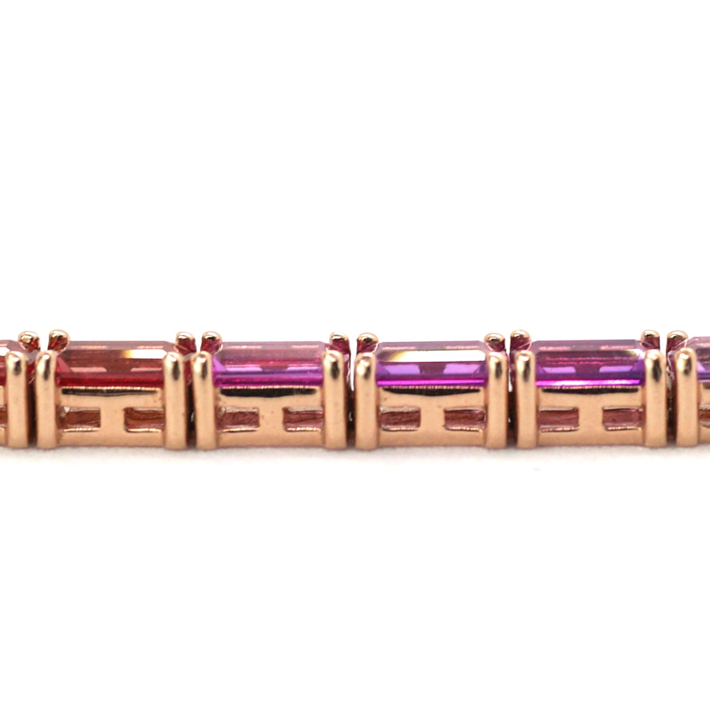 Lab Sapphire RIBW 5*3MM 14K bracelet beside ラボ サファイア