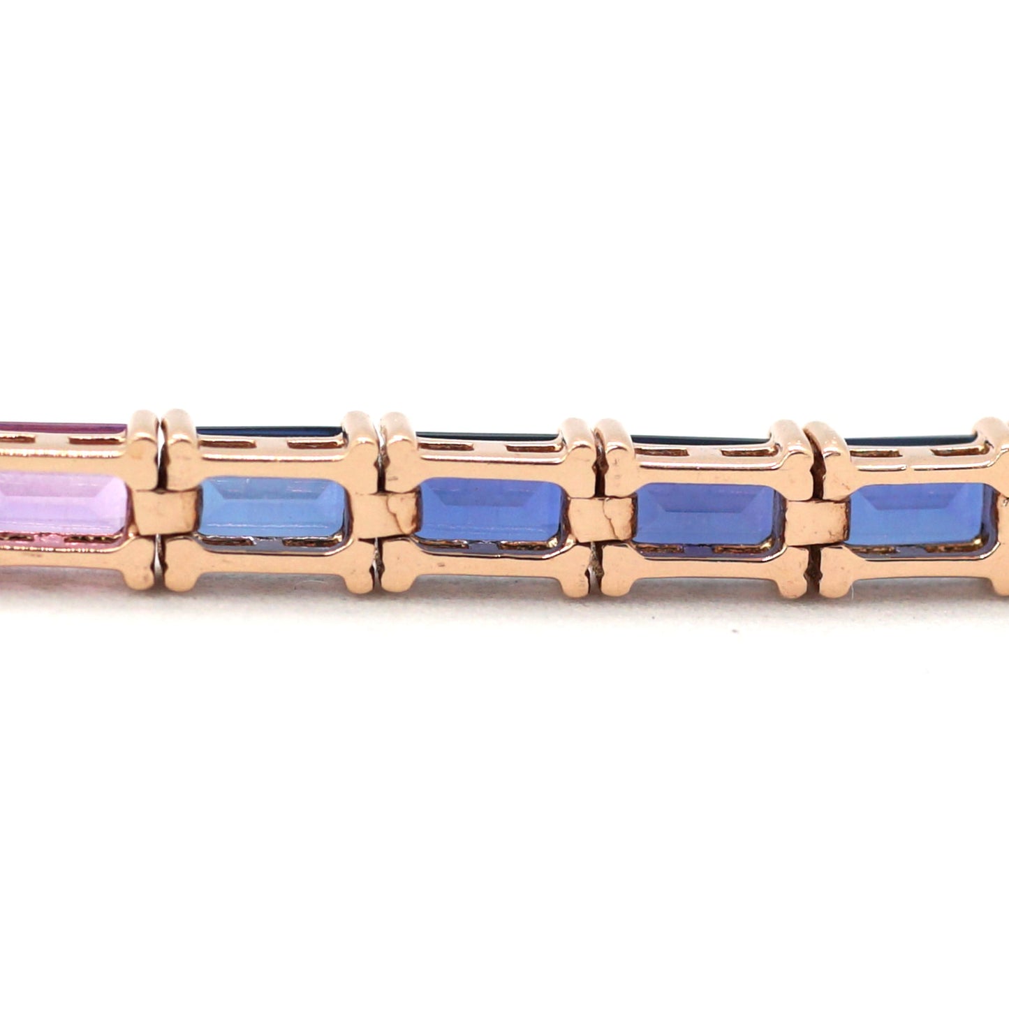 Lab Sapphire RIBW 5*3MM 14K bracelet beside ラボ サファイア