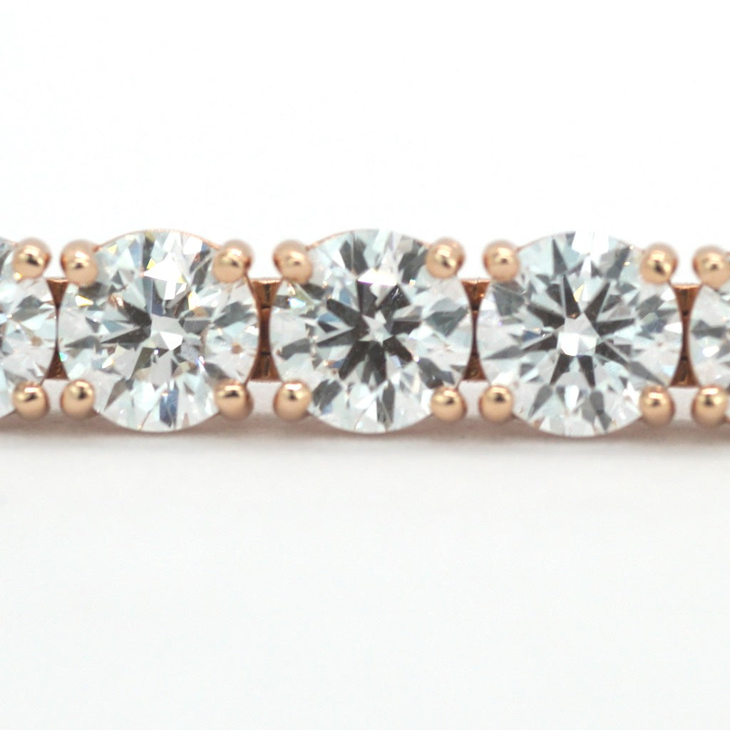 Tennis Chain Bracelet 1ct 6.5mm Width 14K DIAMOND Lab Grown Rose Gold RG