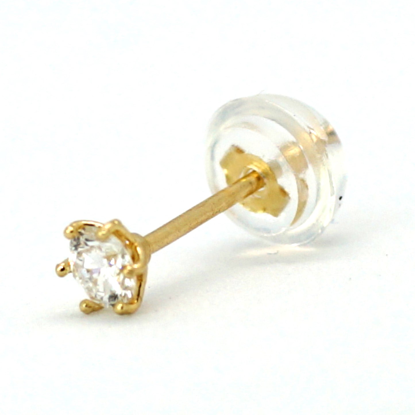 0.1ct total 0.2ct 14K DIAMOND LAB earrings lab grown yellow gold YG
