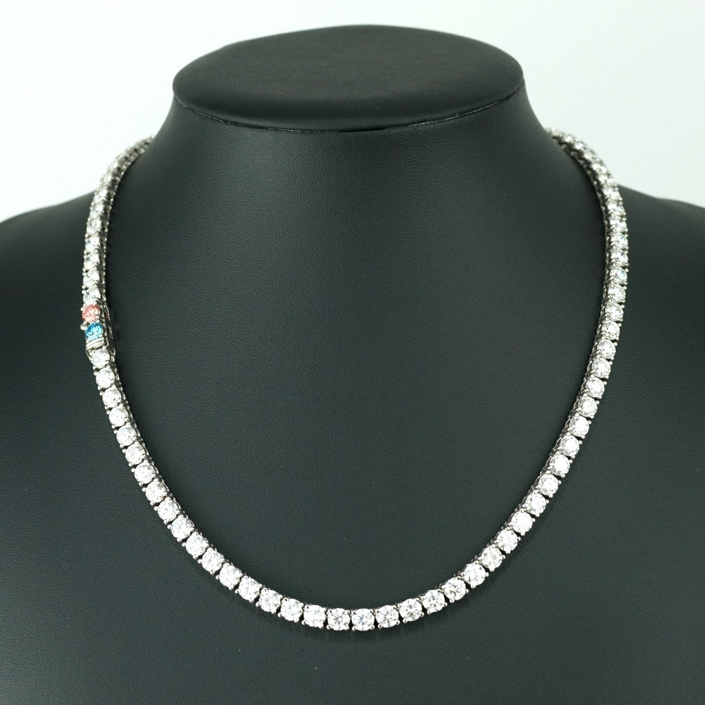 Tennis Chain Necklace 5mm Width 14K DIAMOND Lab Grown
