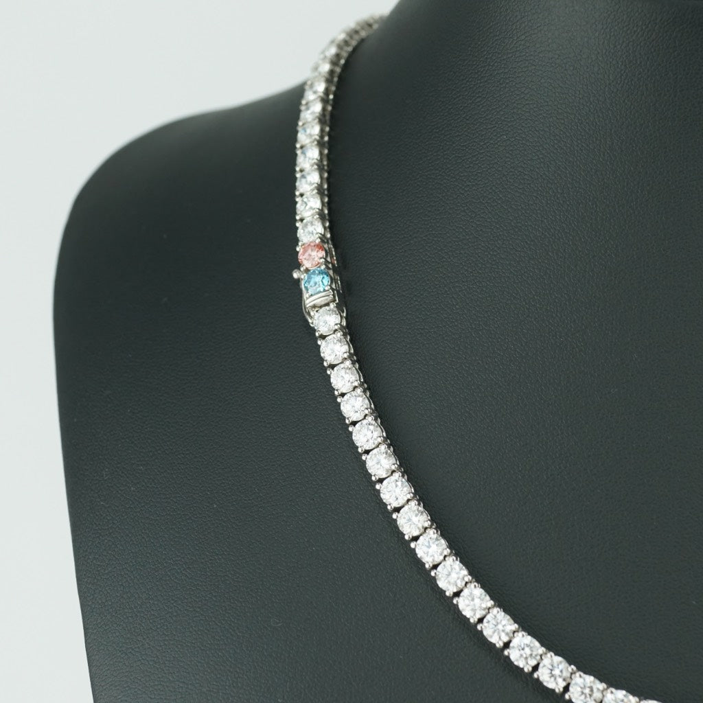 Tennis Chain Necklace 5mm Width 14K DIAMOND Lab Grown