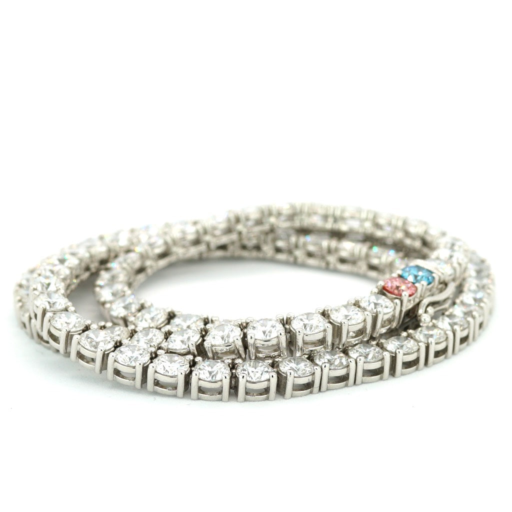 Tennis Chain Necklace 5mm Width 14K DIAMOND Lab Grown
