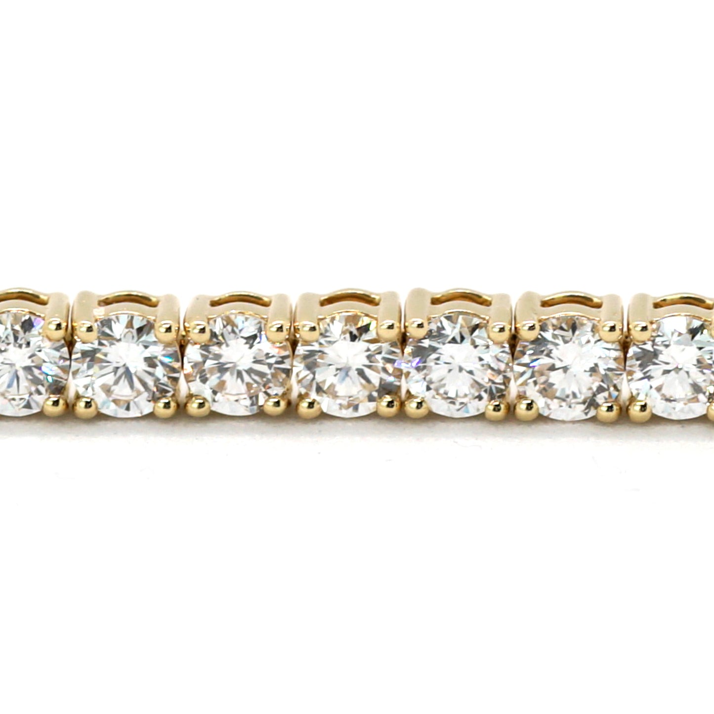Tennis Chain Bracelet 3.6mm Width 14K DIAMOND Lab Grown White Gold WG