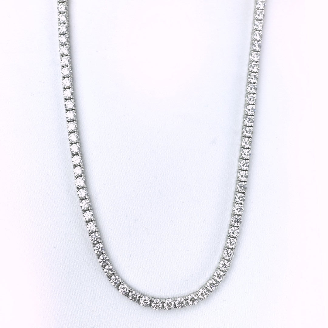 Tennis Chain Necklace 3.9mm Width 14K DIAMOND Lab Grown