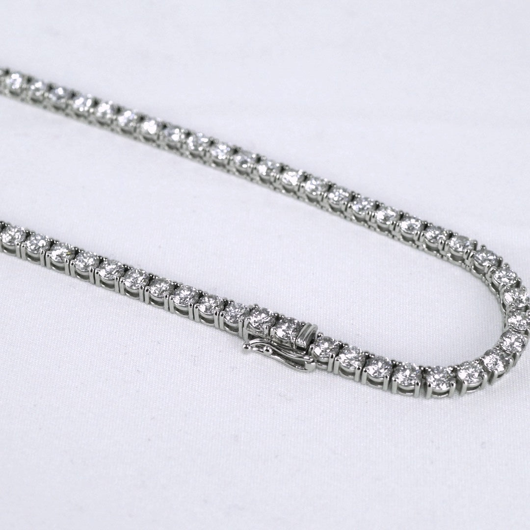 Tennis Chain Necklace 3.9mm Width 14K DIAMOND Lab Grown