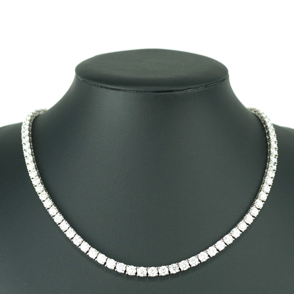 Tennis Chain Necklace 5mm Width 14K DIAMOND Lab Grown