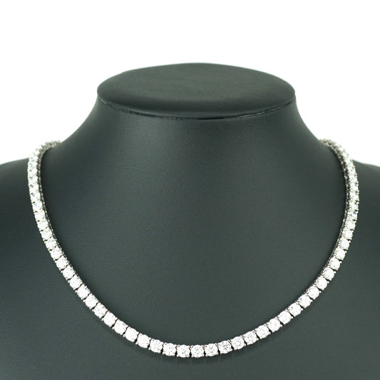 Tennis Chain Necklace 5mm Width 14K DIAMOND Lab Grown
