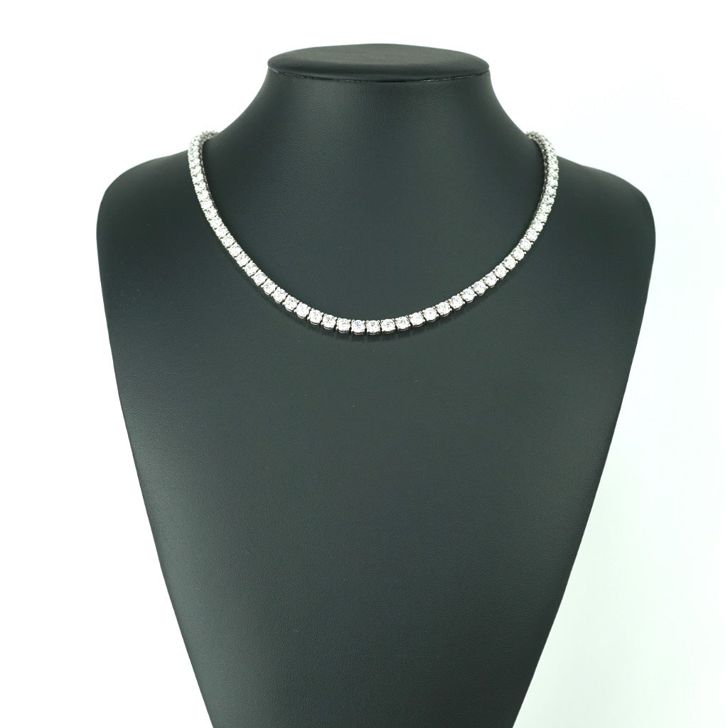 Tennis Chain Necklace 5mm Width 14K DIAMOND Lab Grown